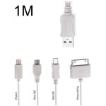 POWERTECH ������� USB 2.0V - 4IN1 - 1M - �����