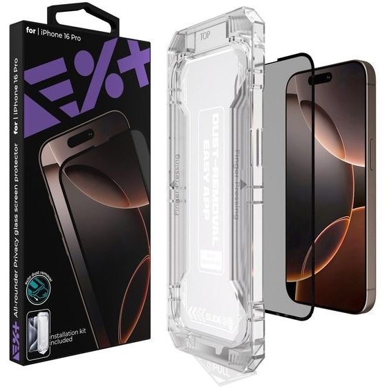 NOA All-rounder Privacy Glass Screen Protector for iPhone 16 Pro - (IPH-16PRO-PRV)