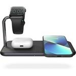 ZENS DUAL + WATCH ALUMINIUM WIRELESS CHARGER, BLACK - (ZEDC05B/00)