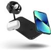 ZENS DUAL + WATCH ALUMINIUM WIRELESS CHARGER, BLACK - (ZEDC05B/00)