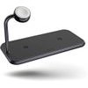 ZENS DUAL + WATCH ALUMINIUM WIRELESS CHARGER, BLACK - (ZEDC05B/00)
