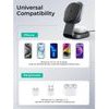 AUKEY MagFusion L 2-in-1 Foldable Qi2 Magnetic Fast Wireless Charging Station - (LC-MC211)