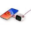 Twelve South ButterFly SE 2-in-1 Qi2 Wireless Charger for iPhone, Apple Watch & AirPods, Pink - (TS-2431)