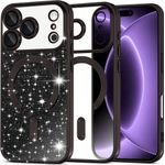 Techsuit - Luxury Glitter Magsafe - Iphone 18 Pro / Iphone 17 Pro - Black