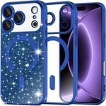 Techsuit - Luxury Glitter Magsafe - Iphone 18 Pro / Iphone 17 Pro - Deep Blue