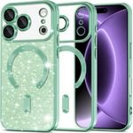 Techsuit - Luxury Glitter Magsafe - Iphone 18 Pro / Iphone 17 Pro - Light Green