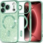 Techsuit - Luxury Glitter Magsafe - Iphone 18 Pro Max / Iphone 17 Pro Max - Light Green