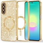 Techsuit - Luxury Glitter Magsafe - Samsung Galaxy A27 5G - Gold