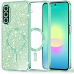 Techsuit - Luxury Glitter Magsafe - Samsung Galaxy A27 5G - Light Green