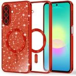 Techsuit - Luxury Glitter Magsafe - Samsung Galaxy A27 5G - Red