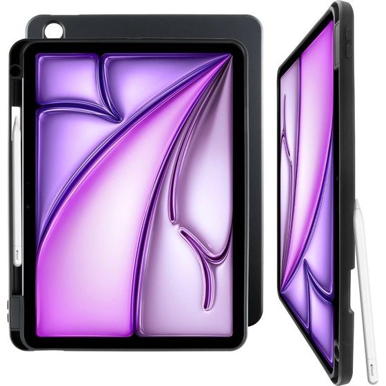 Volte-Tel Matte Silicon ���� Ipad Air 11 2026/Air 11 2025/Ipad Air 11 2024 11.0in �� ������� ��� ������ ������ Camera Guard BLAC