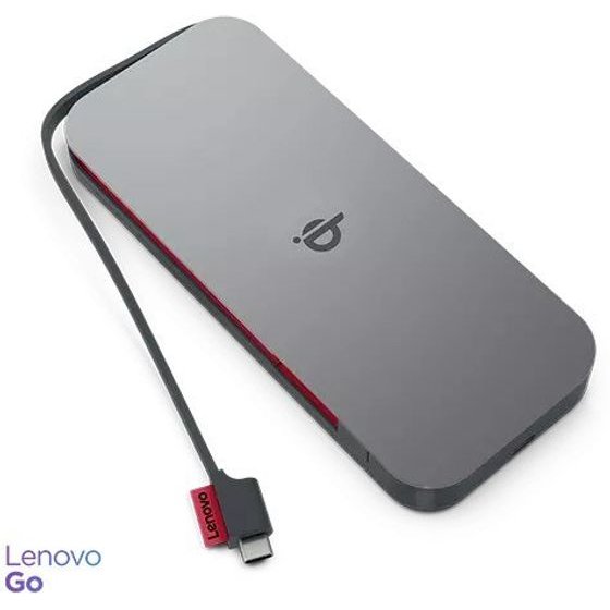 Lenovo Go Lithium Polymer (LiPo) 10000 Mah Wireless Charging Grey - (G0A3LG1WWW)