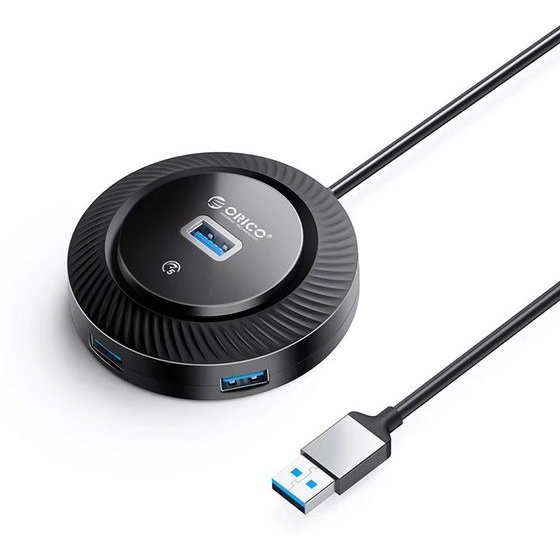 Orico USB3.0 Hub - 4 x USB3.0 - YK2-U3-18-Bk - (YK2-U3-18-BK-BP)