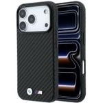 BMW Case M Carbon Metal Logo Magsafe For Iphone 18 Pro Black - (BMHMP18L26SWPCILK)