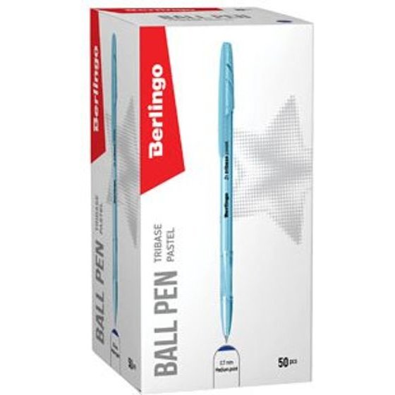 Berlingo , Pen ball, blue, 50pcs, 0.7mm, Tribase Pastel - (CBp_70942)