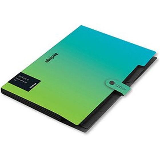 Berlingo A4 Document Organizer Radiance, blue-green, 1pcs, - (327171)