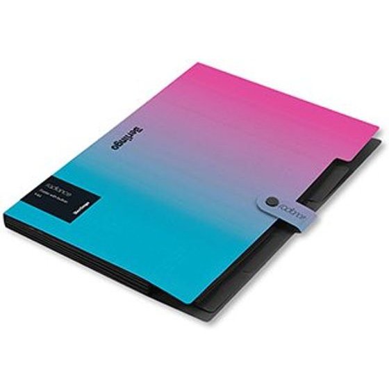 Berlingo A4 Document Organizer Radiance, blue-pink, 1pcs, - (327170)