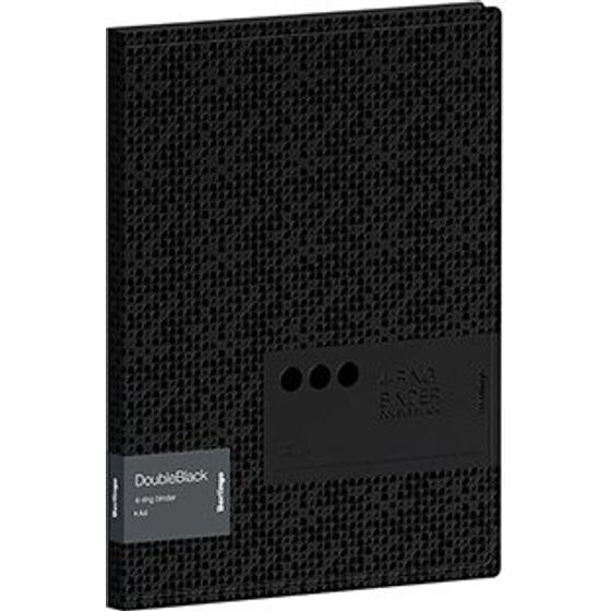 Berlingo A4 Ring Binder, 4-Ring Double Black, black, 1pcs, - (299504)