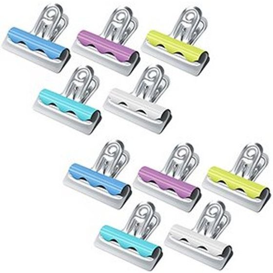 Berlingo Metal Document Clips Buldog, 25mm, 1pcs, , Assorted colors, 10 Pieces Per Package - (255056)