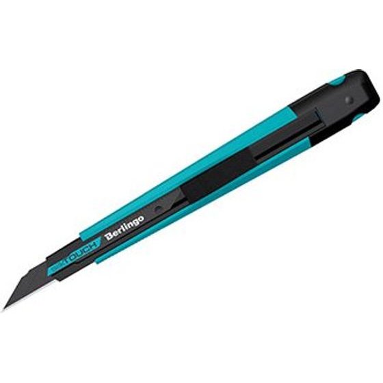 Berlingo Odlamovaci Nuz Silktouch ergonomic, blue, 9mm, 1pcs, - (316194)
