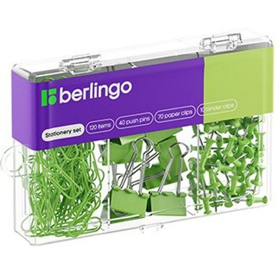Berlingo Office Supplies Set green, 1pcs, , 120 Pieces Per Package - (353630)