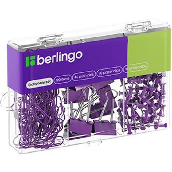 Berlingo Office Supplies Set violet, 1pcs, , 120 Pieces Per Package - (353632)