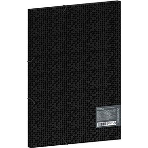 Berlingo Plastic A4 Document Folder With An Elastic Band black, 1pcs, - (299551)