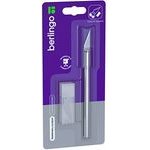 Berlingo Stationery Scalpel aluminium, 8mm, 1pcs, , 5 Replacement Blades - (249057)
