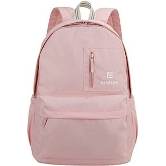 Bestlife Backpack Na Laptop 15.6, COL-Rainbow, Pink From polyester, - (BB-3591PI)
