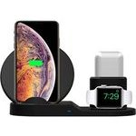 Neutralle 3 In 1 Wireless charger, For Mobile phone, Apple Watch a Airpods, black, 5/9V, 15W, Qi - (N30)