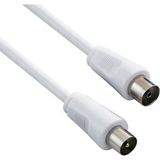 Neutralle Anthene Cable Coax (9.5mm) M - Coax (9.5mm) F, 2m, 75 Ohm, white, Eol - (KM0203TXNT01)