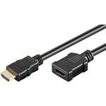 Neutralle Extension Video Cable Hdmi M - Hdmi F, Hdmi 2.0 - Premium High Speed, 5m, gold-plated, black, Eol - (KM0503BG01)