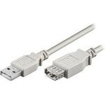 Neutralle Logo Usb Extension Cable (2.0), Usb A Male - Usb A F, 5m, grey, Blister pack, Eol - (81924)