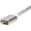 Neutralle Usb Cable (2.0), Usb A Male - Magnetic end, 1m, silver, Eol - (KUASSRP10S01)