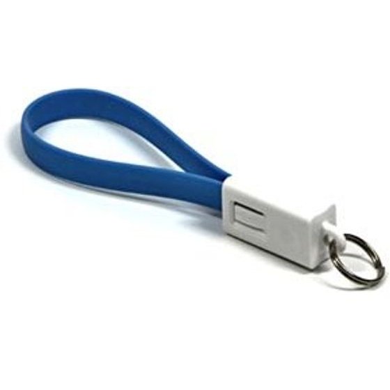 Neutralle Usb Cable (2.0), Usb A Male - Microusb M, 0.2m, blue, Key case, Eol - (KUAMXJS02C01)