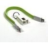Neutralle Usb Cable (2.0), Usb A Male - Microusb M, 0.2m, Light green, Key case, Eol - (KUAMXJS02Y01)