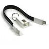 Neutralle Usb Cable (2.0), Usb A Male - Microusb M, 49160, 0.2m, black, Key case, Eol - (KUAMXJS02B01)