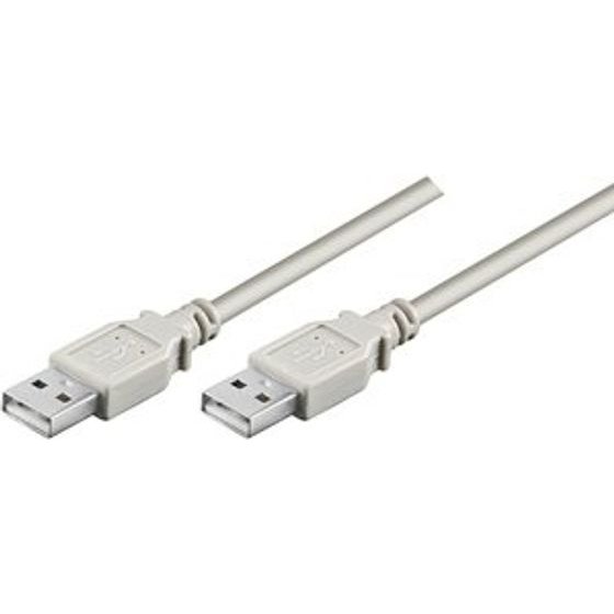 Neutralle Usb Cable (2.0), Usb A Male - Usb A male, 1.8m, grey, High Speed, Eol - (KUAACTS18A01)