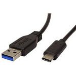 Neutralle Usb Cable (3.1), Usb A Male - Usb C M, 0.5m, round, black, Plastic bag, Eol - (KUAHXTX05B01)