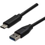 Neutralle Usb Cable (3.2 Gen 2), Usb A Male - Usb C M, 1m, 10 Gb/s, 5V/3A, black, Eol - (KUAHETS10B01)