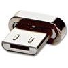 Neutralle Usb Data Cable With Ends (2.0), Usb A Male - Microusb M + Apple Lightning M + Usb C M, 1m, round, braided, silver, Magnetic ends, - (KUAESTR10T01)