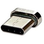Neutralle Usb ending, Usb C M - Magnetic connection, silver, For Use With Magnetic cable, Eol - (KAU3CMGS01)
