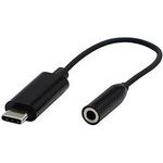 Neutralle USB/Audio converter, Usb C M - Jack (3.5mm) F, stereo, black, Eol - (KAA3CJFW01)
