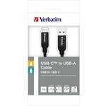 Neutralle Verbatim Usb Cable (3.1), Usb A Male - Usb C M, 1m, black, box, - (48871)