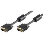 Neutralle Video Cable Svga (D-sub) M - Svga (D-sub) M, 2m, Golden connector, shielded, black, Eol - (KM02012G01)