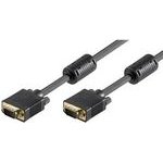 Neutralle Video Cable Svga (D-sub) M - Svga (D-sub) M, 2m, Golden connector, shielded, black, Logo Blister pack, Eol - (81920)
