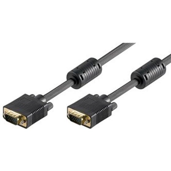 Neutralle Video Cable Svga (D-sub) M - Svga (D-sub) M, 3m, Golden connector, shielded, black, Logo Blister pack, Eol - (81923)