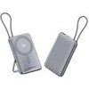 Powerton Energy Magcore Wireless Magnetic Power Bank 10000mAh, 1x USB-C, 22.5W, Integrated Cable USB-C, Silver - (WPAN31-3)
