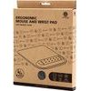 Powerton Ergo Dark Edition Mouse And Wrist Pad From Memory foam, Grey - (WPEPE2-A)