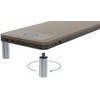 Powerton Ergo Doky Holder Under The Monitor With Docking Station And wireles, Grey + Dark Wood decor, Ergo - (WPEMS6-DOCK)
